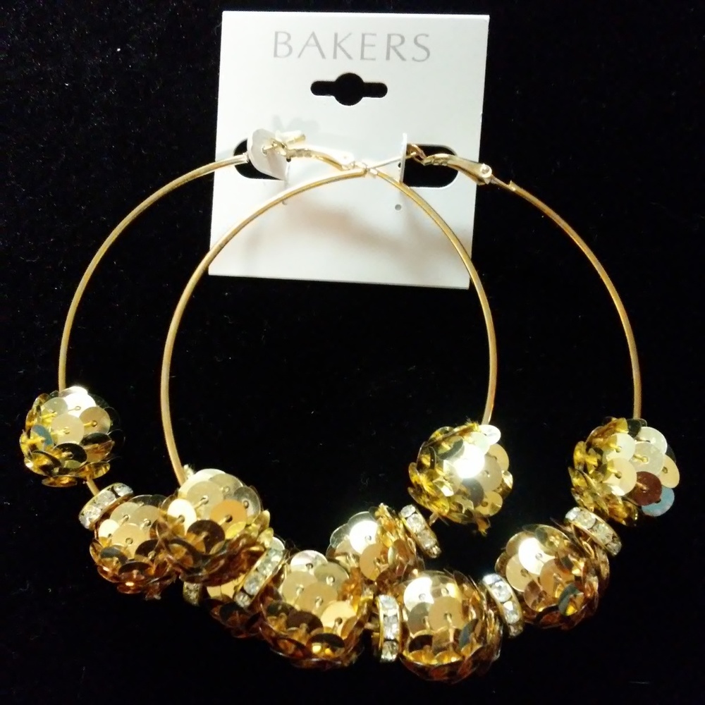 Bakers Gold Hoop Earrings